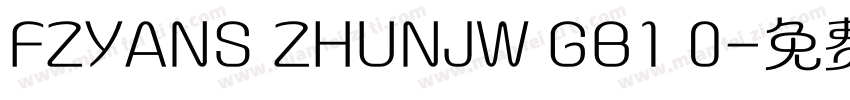 FZYANS ZHUNJW GB1 0字体转换